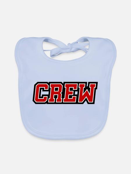 Crew - Baby Bio-Lätzchen - sky Blue - Vorne