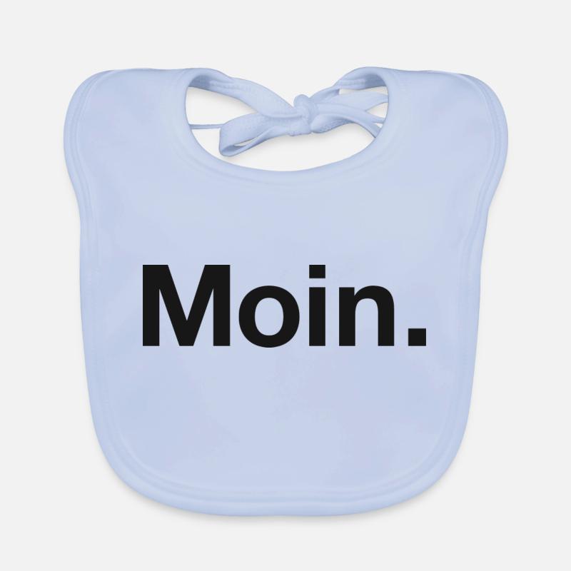 Moin schwarz Baby Bio-Lätzchen