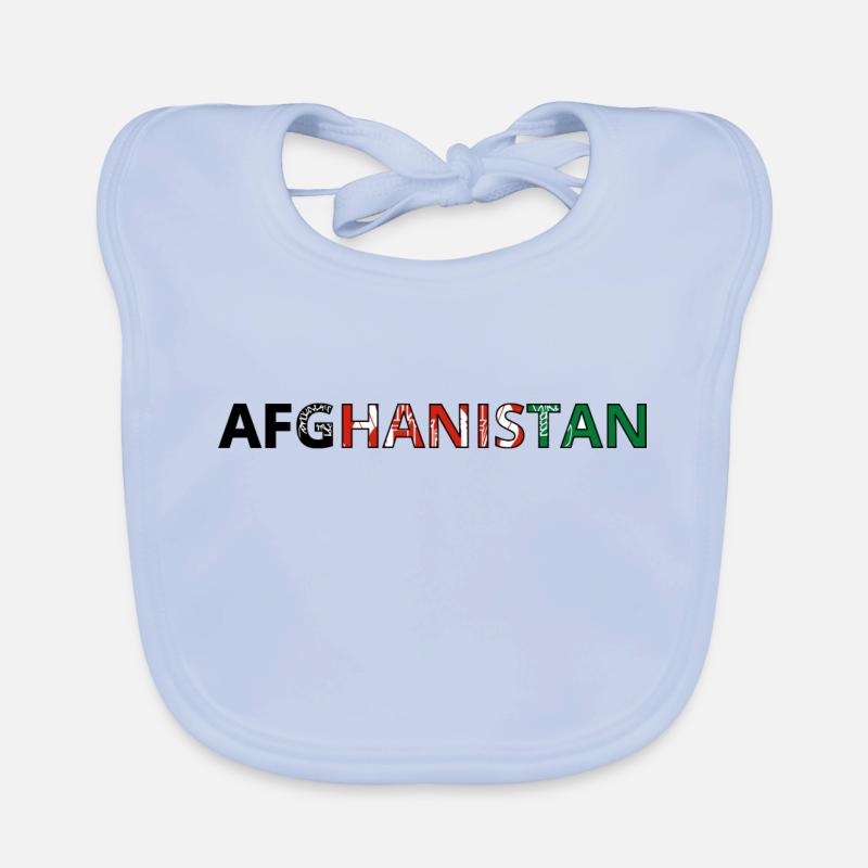 Drapeau Afghanistan Bavoir bio Bébé