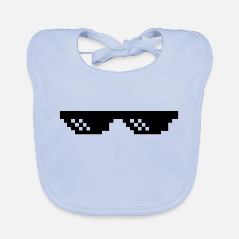 pixel sonnenbrille Baby Bio-Lätzchen