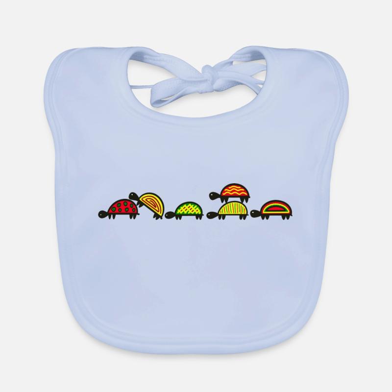 Turtle parade Organic Baby Bibs