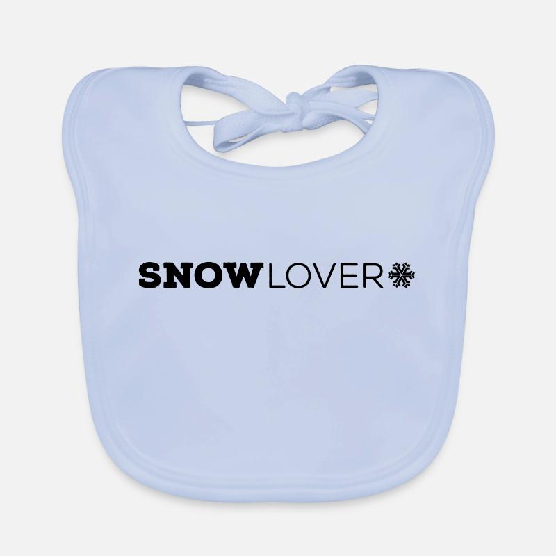 SNOW Lover Ärmel Baby Bio-Lätzchen