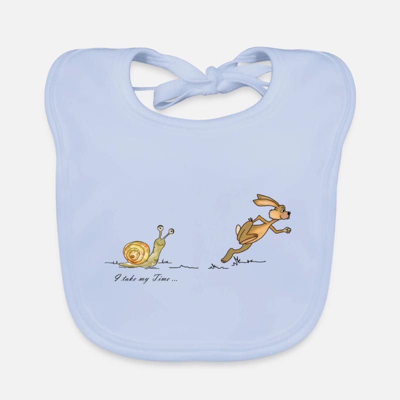 My pace, snail, hare Organic Baby Bibs