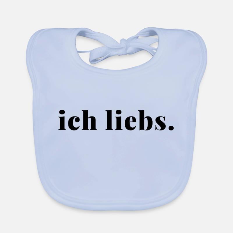Ich liebs Statement Spruch Love It Geschenkidee Baby Bio-Lätzchen