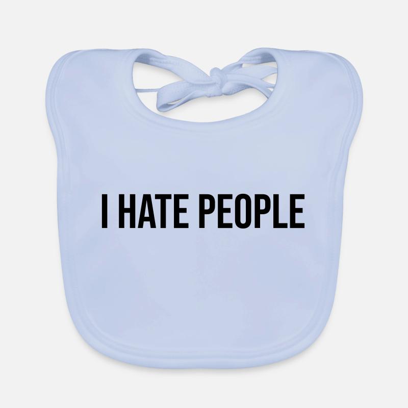 Ich hasse Menschen Baby Bio-Lätzchen