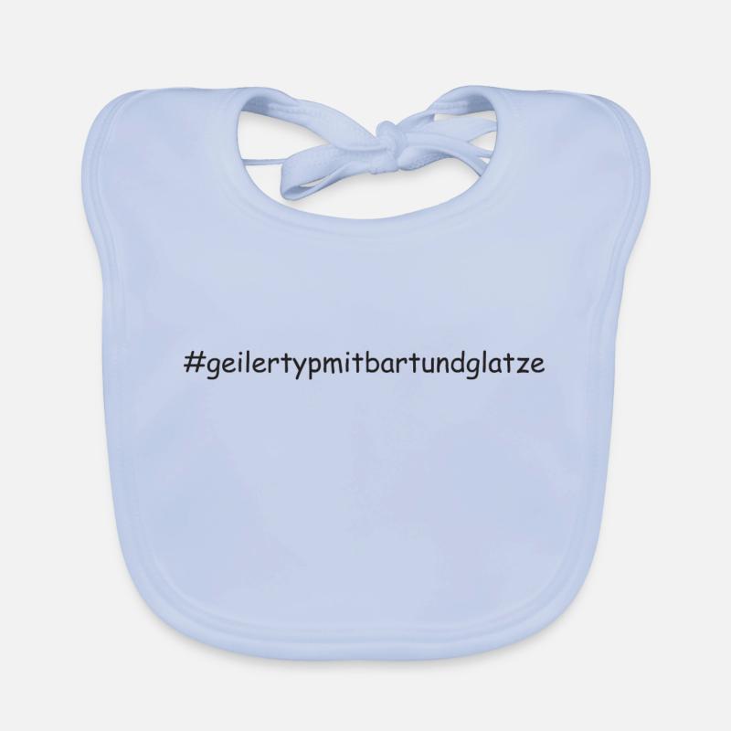 Geiler Typ Mit Bart & Glatze Glatzkopf Bartträger Baby Bio-Lätzchen