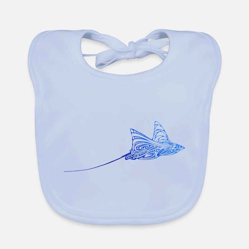 Plongée Dive Rochen Ray Manta Plongeur Scuba Tatouage Bavoir bio Bébé
