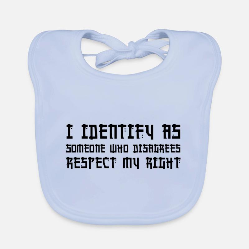 respect Respekt Identität Baby Bio-Lätzchen