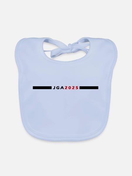 JGA 2025 - Baby Bio-Lätzchen - sky Blue - Vorne