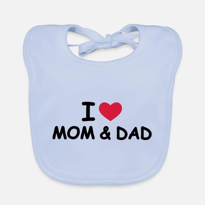 I Love Mom and Dad Baby Bio-Lätzchen