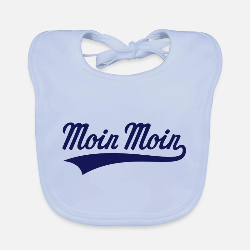 Moin Moin - Baby Bio-Lätzchen - sky Blue
