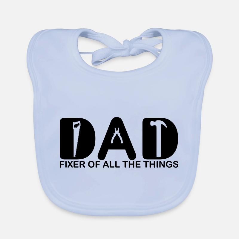 Papa. Fixierer aller Dinge. Baby Bio-Lätzchen