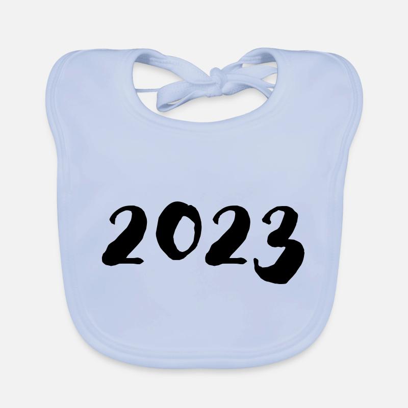 2023 - Year - New Year Organic Baby Bibs