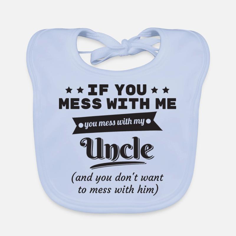 Baby Skapa farbror gudfader födelsepresent Ekologisk babyhaklapp