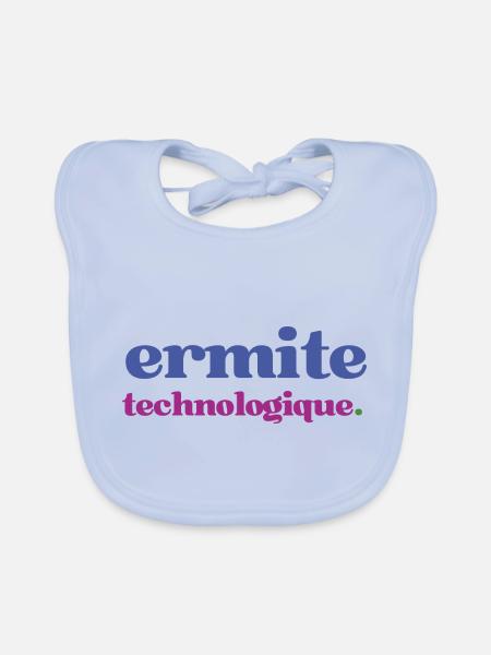 Statement Motiv für Geeks und Technologie Fans - Baby Bio-Lätzchen - sky Blue - Vorne