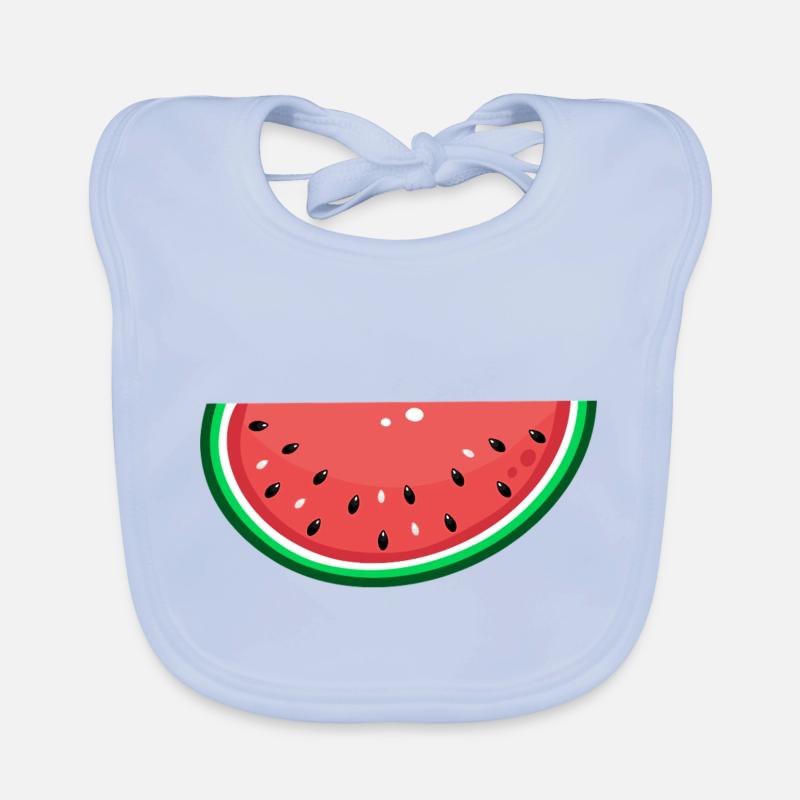 Watermelon Design Slice Organic Baby Bibs