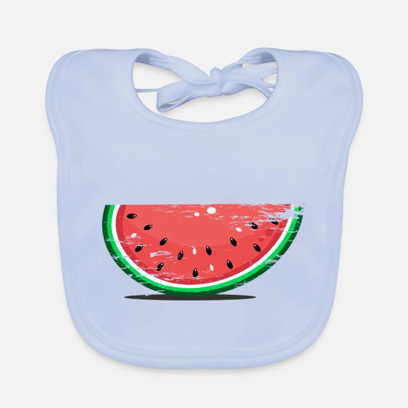 Tranche de conception de pastèque utilisée Bavoir bio Bébé