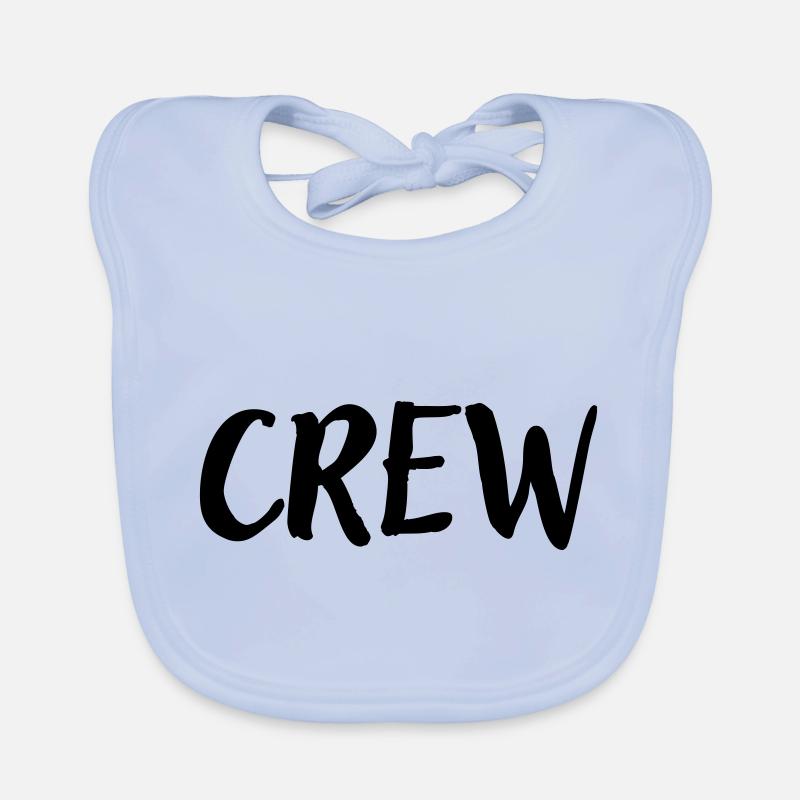 Crew - Team - Geschenkidee Baby Bio-Lätzchen