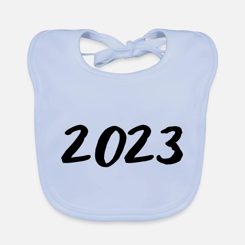2023 - Year - New Year Organic Baby Bibs