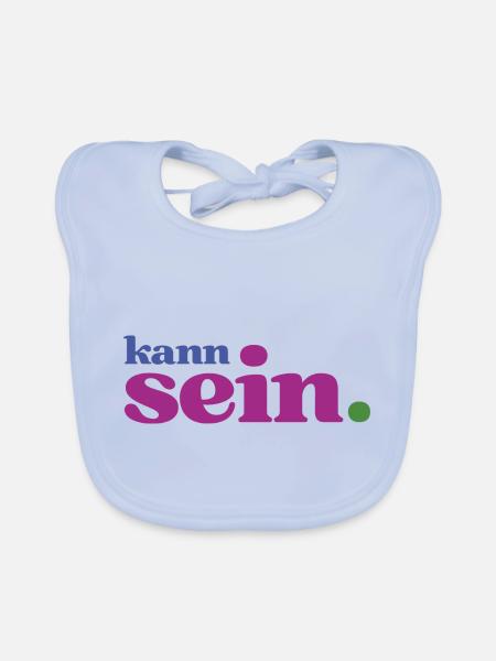 Gechillte Köpfe wissen: Alles kann sein! - Baby Bio-Lätzchen - sky Blue - Vorne