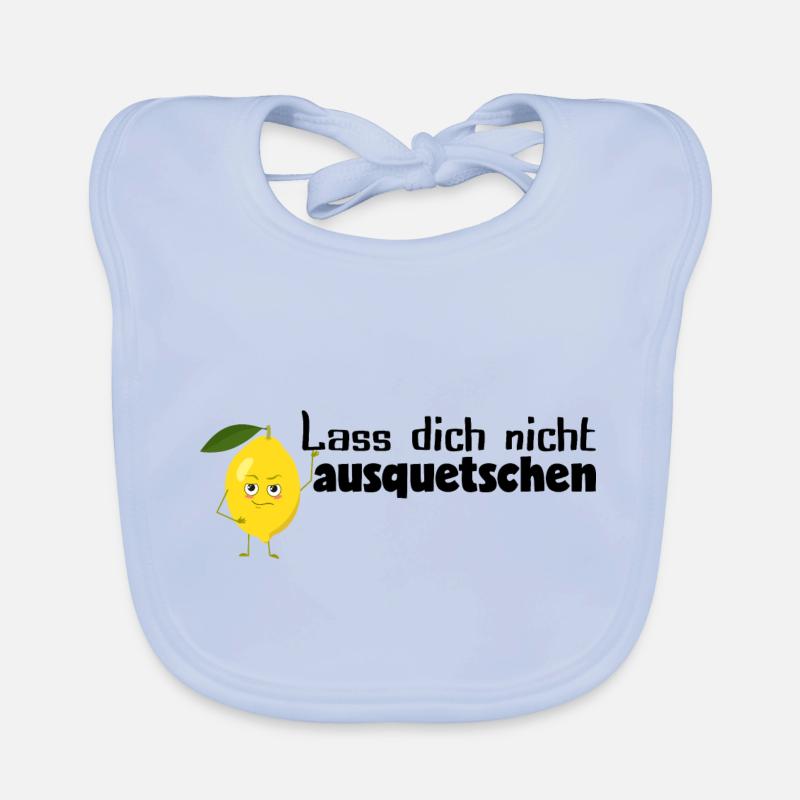 Zitrone - lass dich nicht ausquetschen 1 Baby Bio-Lätzchen