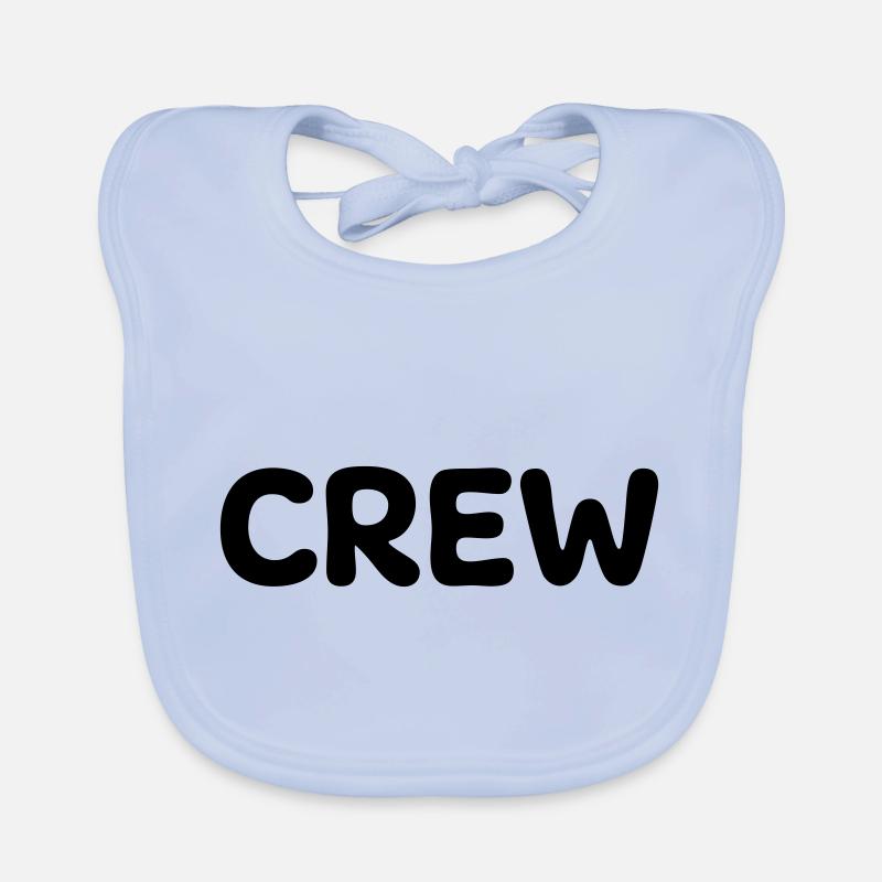 Crew - Team - Geschenkidee Baby Bio-Lätzchen