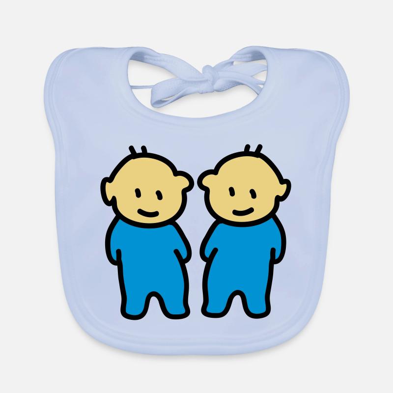 Zwillinge - Twins Baby Bio-Lätzchen