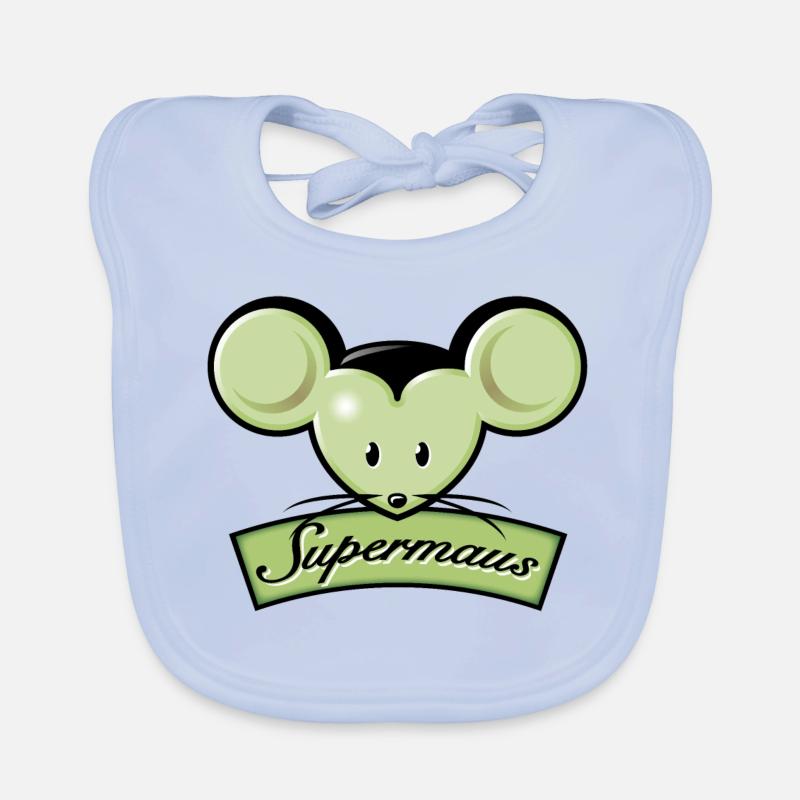 Super Mouse Organic Baby Bibs