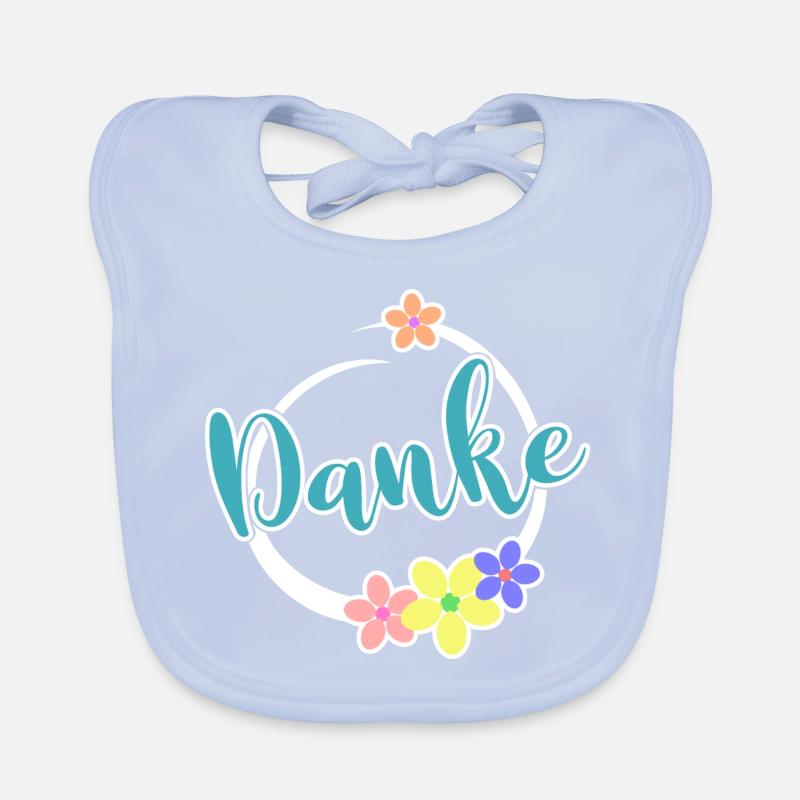 Danke Rahmen Dekoration Dankeschön Vielen Dank Baby Bio-Lätzchen