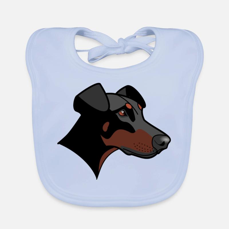 Dobermann - Nessie Baby Bio-Lätzchen