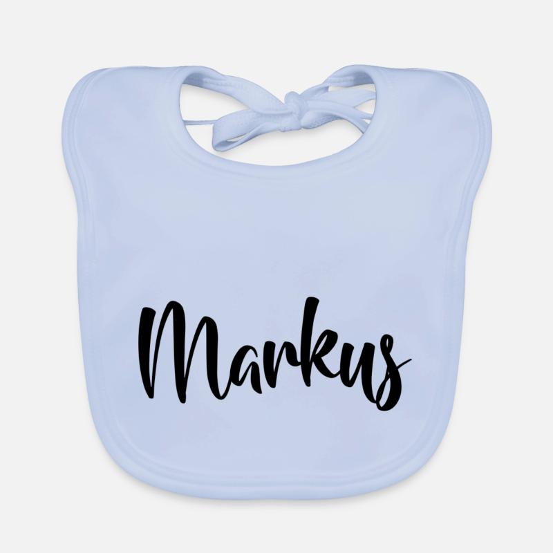 First name Markus Organic Baby Bibs