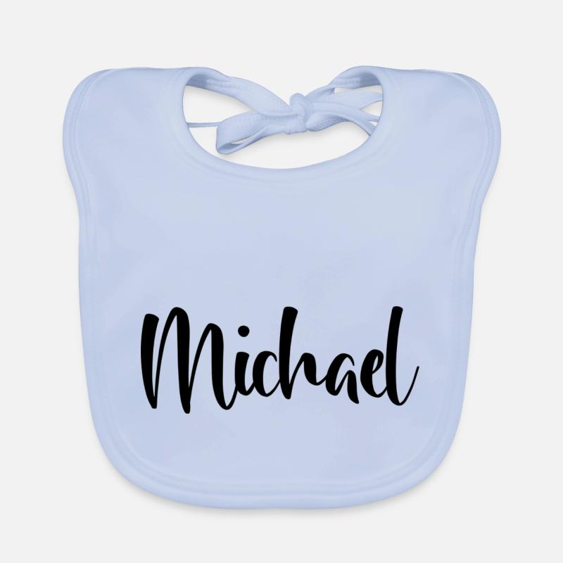 First name - Michael Organic Baby Bibs