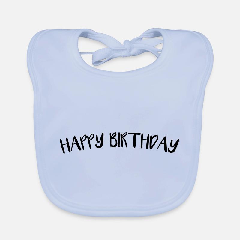 Happy Birthday Geburtstagsgeschenk Geschenkidee Baby Bio-Lätzchen