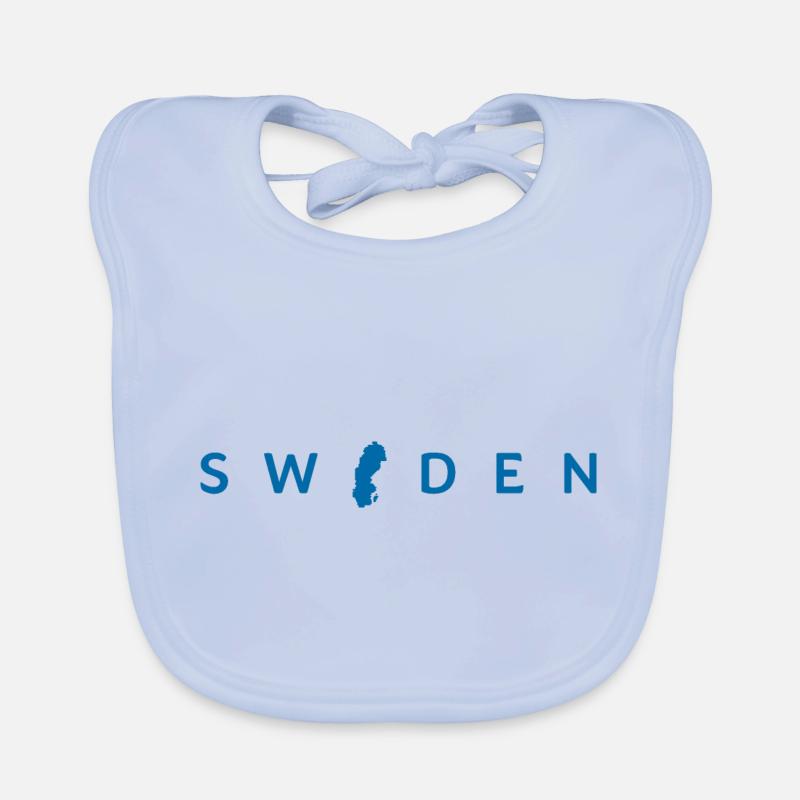 SWEDEN MAP Organic Baby Bibs