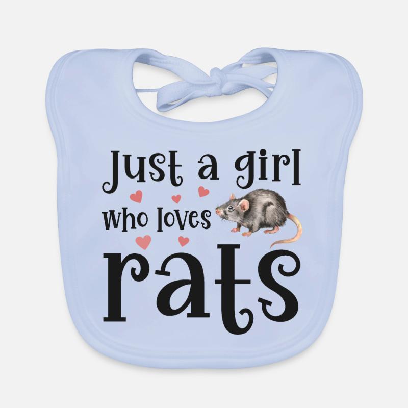 Ratte Ratten Baby Bio-Lätzchen