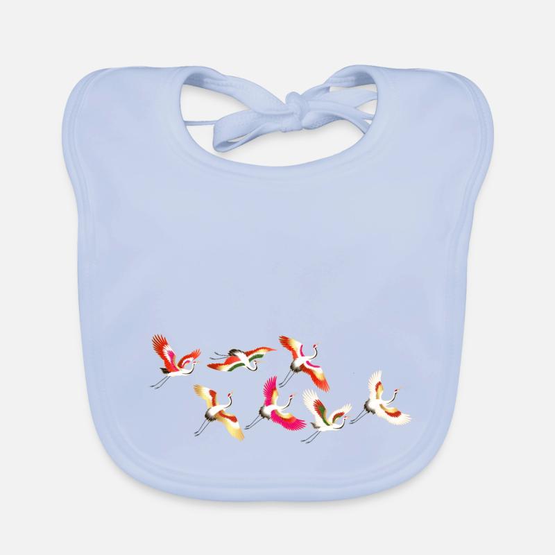 Cranes Organic Baby Bibs