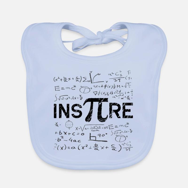 Inspire Math - PI - Mathematician Organic Baby Bibs