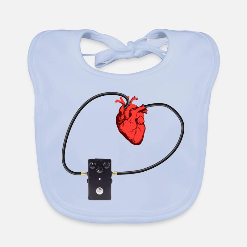 Phaser Herz Baby Bio-Lätzchen