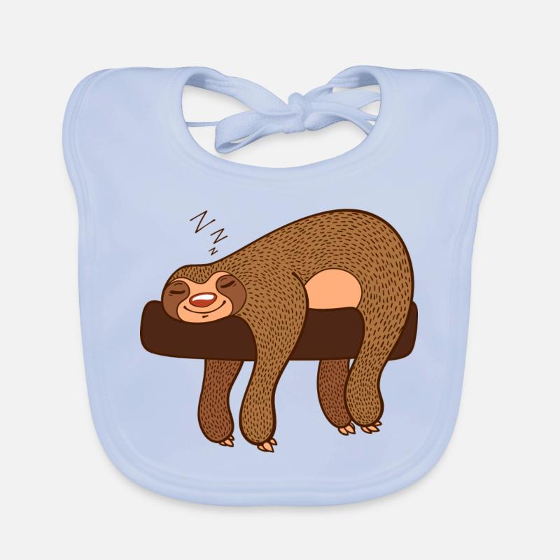 sloth Organic Baby Bibs