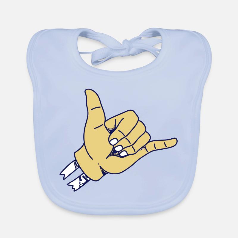 SURF | Surfer Greeting | Shaka Organic Baby Bibs