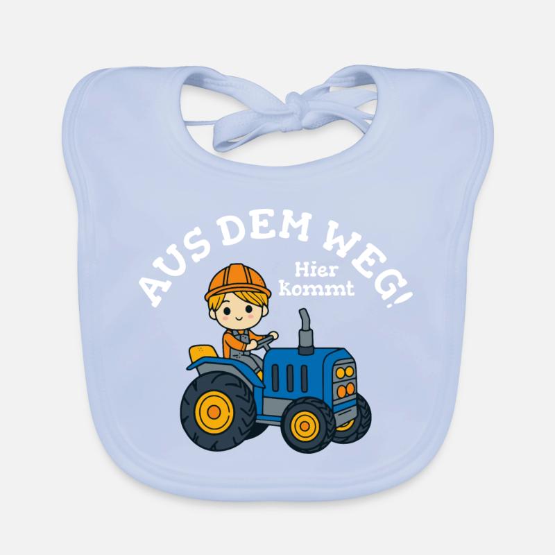 Traktor Junge Kinder Name Vorlage Baby Bio-Lätzchen