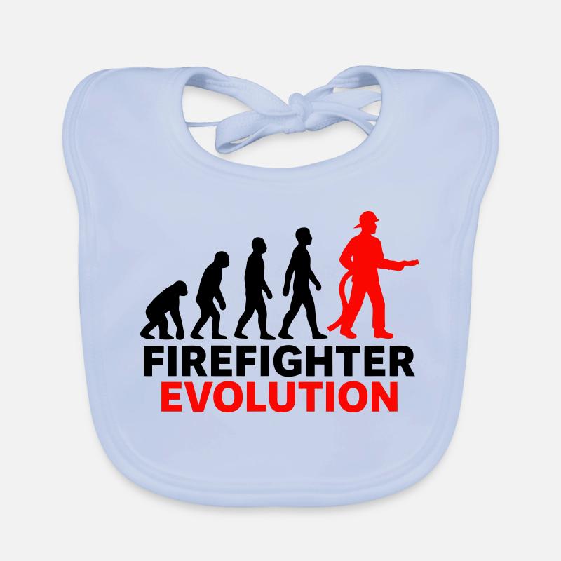 Firefighter Evolution Hero Gift Cool Bavoir bio Bébé