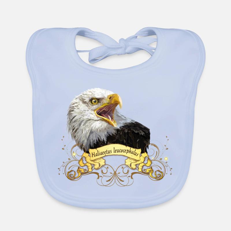 Bald eagle Organic Baby Bibs