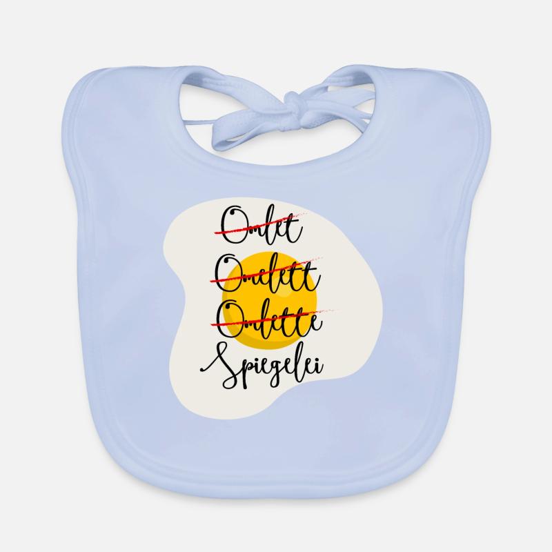 Omelette - Spiegelei Baby Bio-Lätzchen