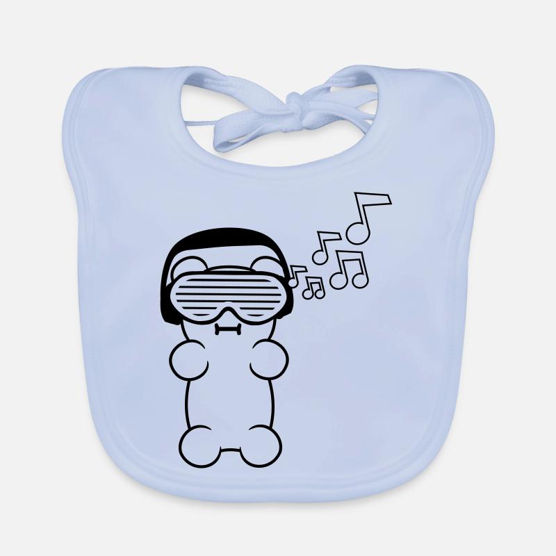 Design jaune gommeux Bavoir bio Bébé