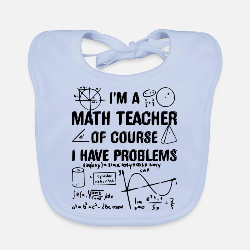 maths Organic Baby Bibs