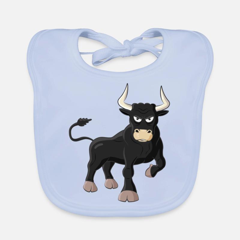 Bulle / Stier Baby Bio-Lätzchen