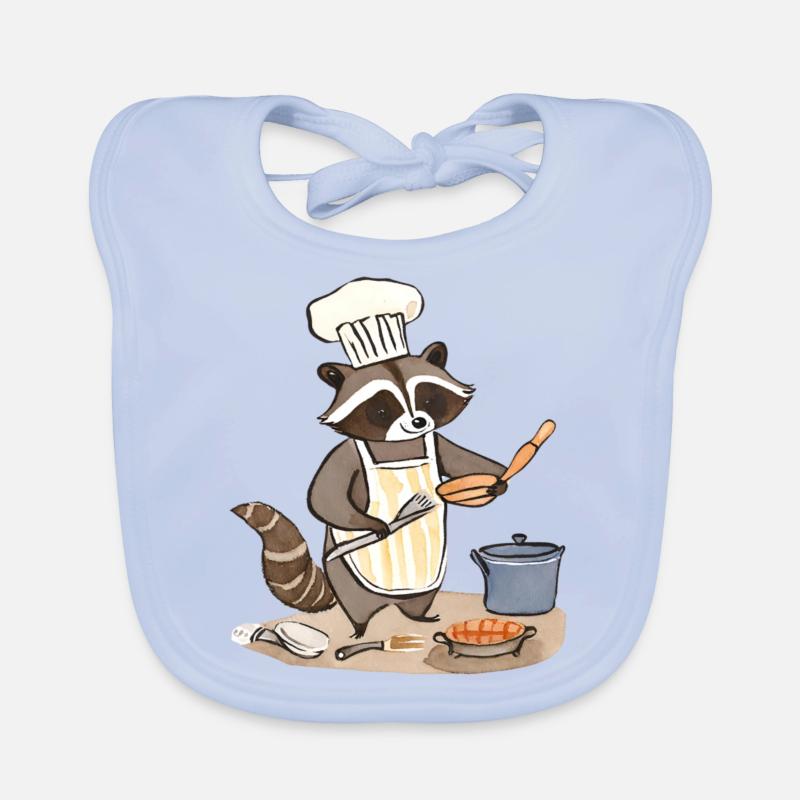Culinary artist Rocky: Masterful culinary delight Organic Baby Bibs