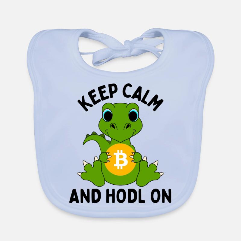 Bitcoin Crypto Kryptowährungen Geschenkidee Baby Bio-Lätzchen