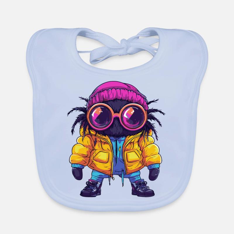 Tarentule Hiver Bavoir bio Bébé
